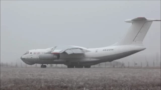 Odlet Il-76 spoločnosti Ruby Star z letiska Piešťany