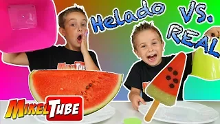 HELADO vs REALIDAD🍦o Ice Cream vs Real Food 🍦en MikelTube