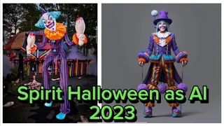 AI Replicates Spirit Halloween 2023 Animatronics and Props