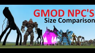 GMOD NPC'S Size Comparison