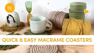 Quick & Easy Coasters | Beginner Macramé Tutorial