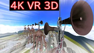 【MMD VR180】Siren Head Formation  (サイレンヘッド  隊列)