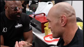 'MY ****** JAW HURTS' - TYSON FURY CONSOLES DEREK CHISORA IN DRESSING ROOM, AS PAIR DISCUSS FIGHT