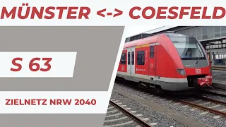 Münster - Coesfeld | S 63 | Zielnetz NRW 2040 | Nimby Rails | 056