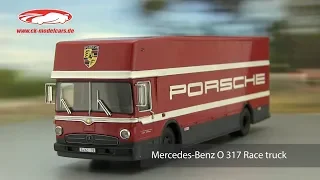 ck-modelcars-video: Mercedes-Benz O 317 Race truck Porsche Motorsport Schuco