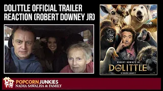 DOLITTLE Official Trailer Reaction (Robert Downey Jr)  - The Popcorn Junkies FAMILY REACTION