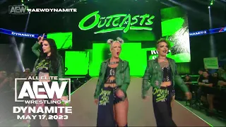 Toni Storm & Ruby Soho entrance with Saraya: AEW Dynamite, May 17, 2023