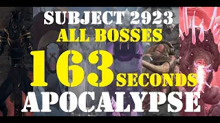 Remnant from the Ashes: Subject 2923 All Bosses in 163 Seconds, Apocalypse (Melee/Mod Builds).