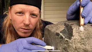 ASMR Cranial Nerve Exam On A Rock - Also Giving a Massage and Haircut