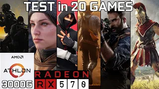 RX 570 + Athlon 3000G - Test in 20 Games