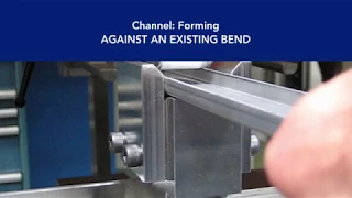 Form Against Existing Channel Press Brake Application