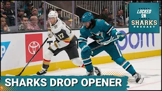 Filip Zadina Impresses As San Jose Sharks Drop Season Opener To Vegas Golden Knights.