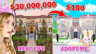 I BOUGHT REAL LIFE HOUSES In Adopt Me! (Roblox)