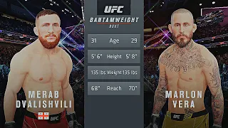 Merab Dvalishvili Vs. Marlon Vera : UFC 4 Gameplay (Legendary Difficulty) (AI Vs AI) (PS5)