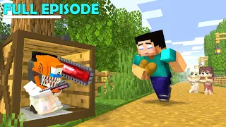 Monster School | POOR SAD CHAINSAWMAN & CUTE COUPLE ZOMBIE - Minecraft Animation