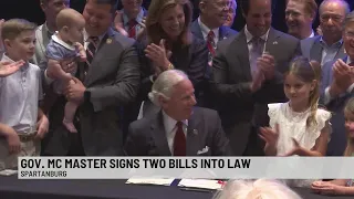 Gov. McMaster in SPG to sign two bills into law