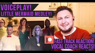 Vocal Coach Reacts! Voiceplay! Little Mermaid Medley! PATREON FAST TRACK REACTION!