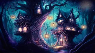 Elven Forest Meditation - Enchanted & Mystical Nighttime Forest Ambience Sounds with Relaxing Music