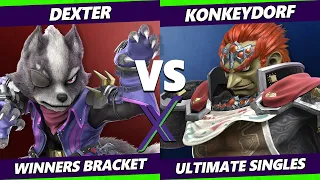 S@X 455 - Dexter (Wolf, Roy) Vs. KonkeyDorf (Ganondorf) Smash Ultimate - SSBU