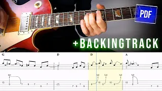 How To Play - Dead Flowers by The Rolling Stones - Mick Taylor's Guitar Solo [TAB+BACKINGTRACK]