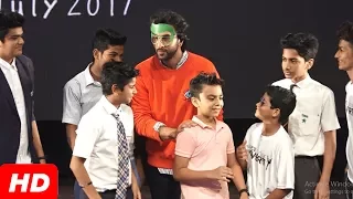 UNCUT  Ranbir Kapoor Full Speech Fun Time | School Children For Jagga Jasoos In Mumbai  1