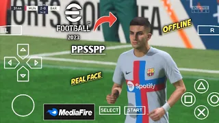 Download Game EFOOTBALL PES 2023 PPSSPP New Update Transfer Camera PS5 Best Graphics Di Android