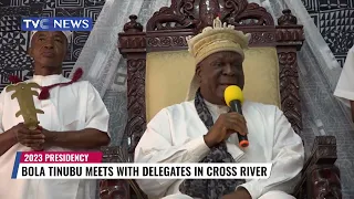 Bola Tinubu Meets With Delegates in Cross River