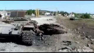 Танк ДНР уничтожил БМП ВСУ Украины.Новороссия