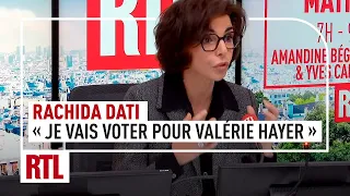 Rachida Dati : "Je vais voter pour Valérie Hayer"