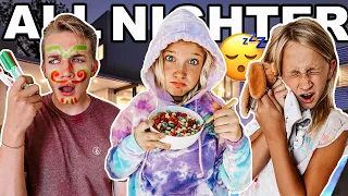 ATTEMPTiNG to PULL An ALL NiGHTeR! With 16 Of Us! || *she SNUCK OUT!*