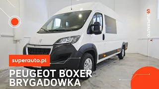 Peugeot Boxer L4H2 2.2 HDi 165KM furgon z zabudową brygadową 2021 Superauto