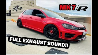 Volkswagen Golf 7R Full Exhaust Sound | Crazy Launch Control  | Catless Downpipe | Mr Vur Ronza!