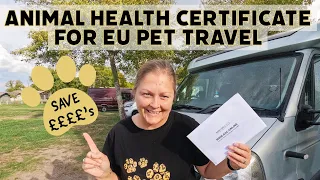 We SAVED £££'s on our Animal Health Certificate! (Post Brexit Pet Passport Process)