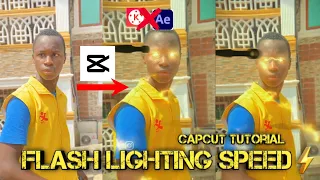 FLASH LIGHTING SPEED/ SLOW MOTION VFX IN CAPCUT |  TUTORIAL