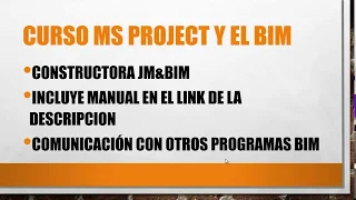 CURSO DE PROJECT 2019 sesion 1