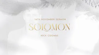 The Coming King Week 1 - Solomon - 1 Kings 4:20-34