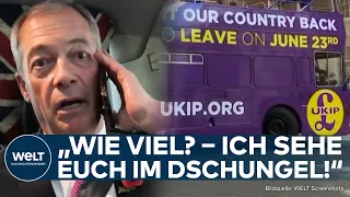 DSCHUNGELCAMP: "Wie viel?" – Brexit-Vorkämpfer Nigel Farage tritt in britischer Reality Show an