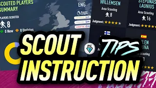 FIFA 22: SCOUT INSTRUCTION TIPS