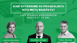 Kaip gyvensime su praskolintu kitų metų biudžetu?