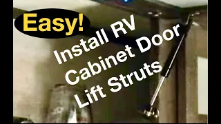 How To: Install RV Cabinet Doors struts/openers/shocks