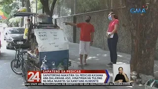 24 Oras: Sapaterong nakatira sa pedicab, hinatiran ng tulong ng mga naantig sa kaniyang kuwento