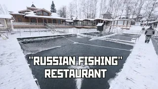 Your Catch Is A Main Dish. "Russian Fishing" Premium Restaurant. Russian Food. St Petersburg, Russia