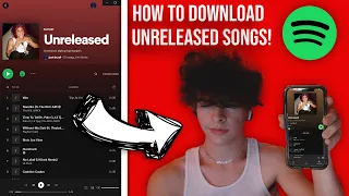 HOW TO DOWNLOAD UNRELEASED SONGS ON IPHONE! (Spotify Files)