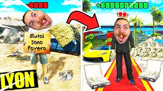 VITA REALE DA BAMBINI POVERI A RICCHI SU GTA5!!