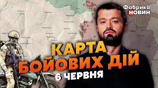 💥БАХМУТ НА МЕЖІ ОТОЧЕННЯ. Карта бойових дій 6 червня: на Півдні ПРОРИВ, знесли ПЕРШУ ЛІНІЮ ОБОРОНИ