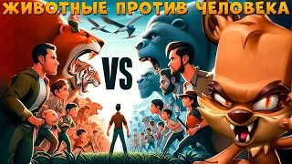 ЖИВОТНЫЕ VS ЛЮДИ!!! КТО ЗАБЕРЕТ ПОБЕДУ??? ОБОРОТЕНЬ ЛИС НИКС В ИГРЕ ZOOBA