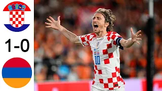 Croatia vs Armenia (1-0) UEFA European Qualifers 2024