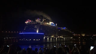 Departure of the cruise ship Spectrum of the Seas from Vladivostok