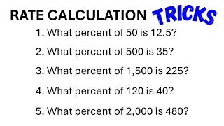 Rate Calculation Tricks - Part 3