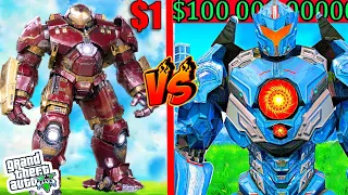 $1 HULKBUSTER Vs $1,000,000 HULKBUSTER In GTA 5!